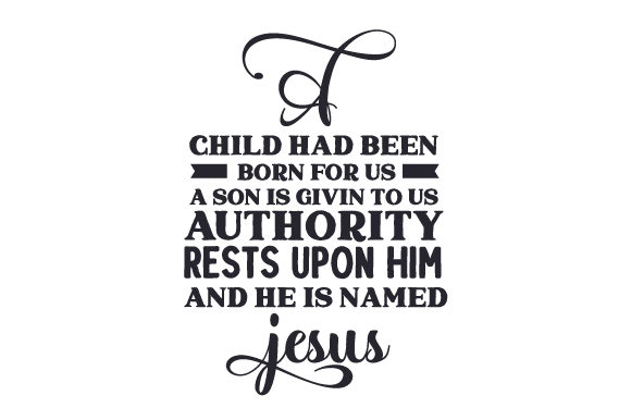 A Child Is Born: Religious SVG for Crafts