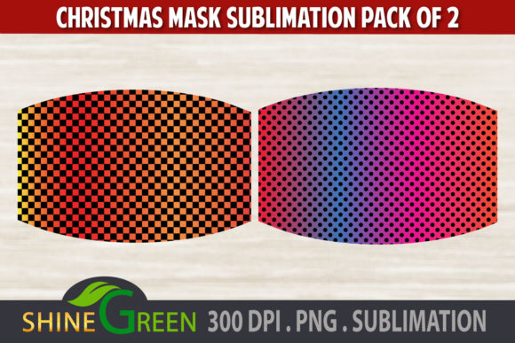 Christmas Mask Sublimation Pattern Set: Graphics & Patterns Review