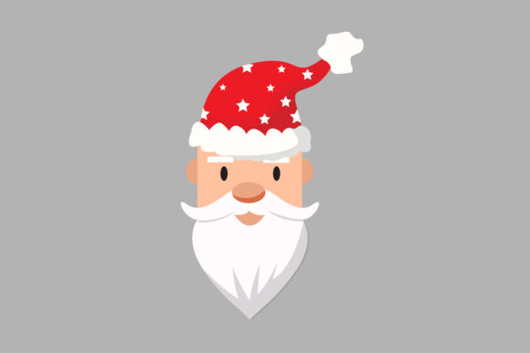 Christmas Santa Claus with Red Hat: Graphics & Icons