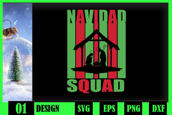 Navidad Squad Christmas Jesus: Graphics for Crafts & Handmade Business