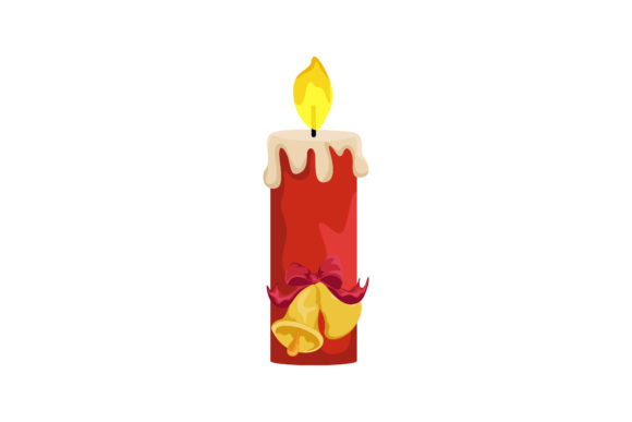 Red Christmas Candle Light with Bells: Graphics & Illustrations Review
